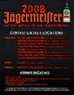 Jagermeister 2008 Hip Hop Artist of the Year Contest - Front