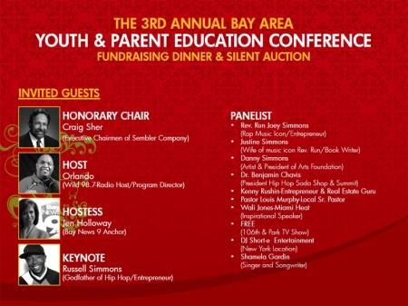 3rd Annual Bay Area Youth & Parent Education Conference - Back
