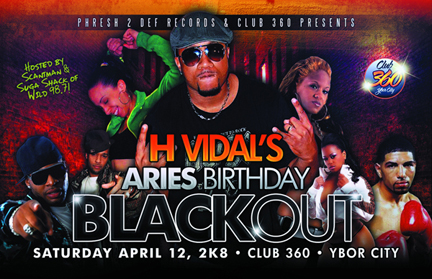 H Vidal Birthday Bash - Front