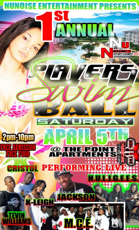 Player’s Ball Pool Party @ The Point Apartments - Front