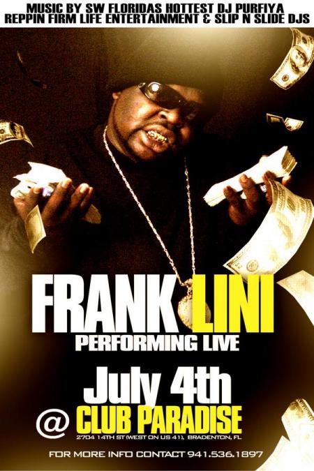 Frank Lini @ Club Paradise