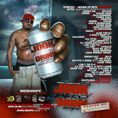 Strizzo Jook Energy Drink Mixtape back Strizzo Jook Energy Drink Mixtape back