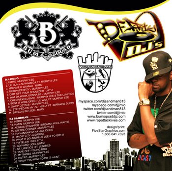 DJ Jimi-O, DJ Sandman and Murphy Lee - The Fatnezz (Mixtape) - back