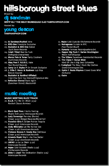DJ Sandman & Deacon - Cornerstone Mixtape #117 - July 2009 - Hillsborough Street Blues
