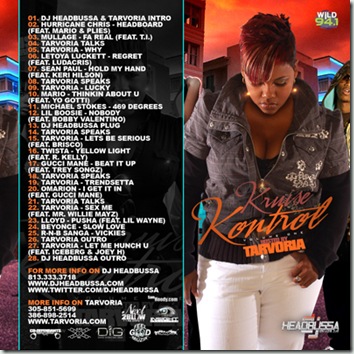 DJ Headbussa - Kruise Kontrol Vol 1 - Hosted By Tarvoria (R&B Mixtape) back