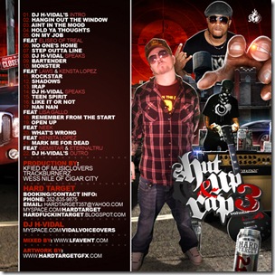 DJ H-Vidal & Hard Target - Shut Up & Rap Vol 3 (Mixtape)