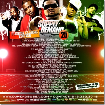 DJ Headbussa & DownSouthHipHop.com - Supply & Demand Vol 25: Florida Classic Edition (Mixtape) back cover