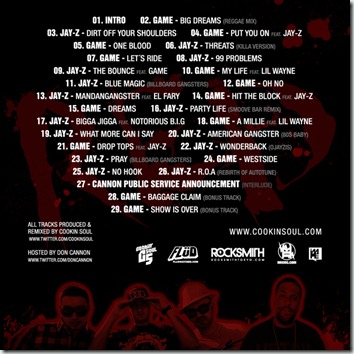 Cookin Soul & Don Cannon - The RED Album (Game vs Jay-Z) (Mixtape) back Cookin Soul & Don Cannon - The RED Album (Game vs Jay-Z) (Mixtape) back