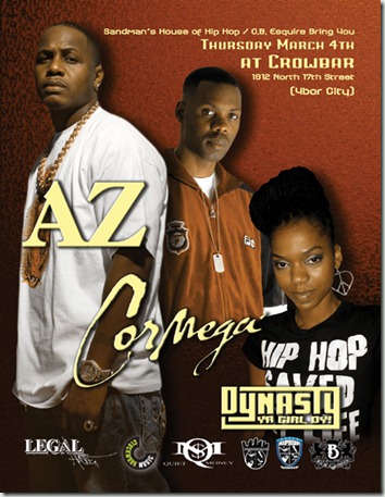 AZ & Cormega, Dynasty, The Villanz, Aych @ Crowbar - Ybor City