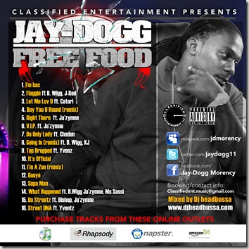 DJ Headbussa & Jay-Dogg - Free Food (Mixtape) Back Cover