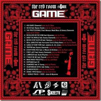 DJ Skee & The Game - The Red Room (Mixtape) back