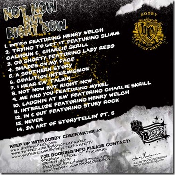 Bobby Creekwater - Not Now But Right Now (Mixtape) back