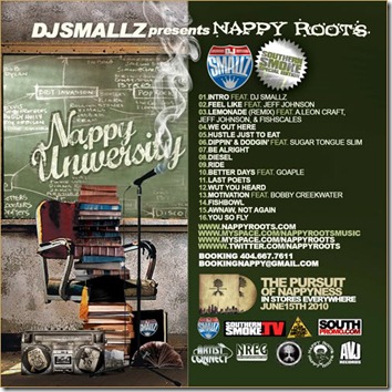 Nappy Roots & DJ Smallz â€“ Nappy University (Mixtape) back