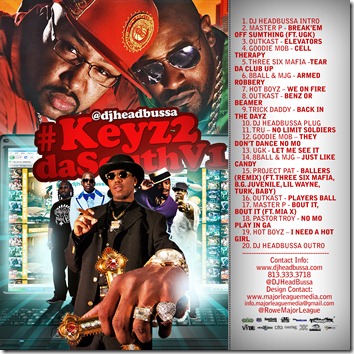 DJ Headbussa - Keyz 2 Da South Vol 1 (Mixtape)