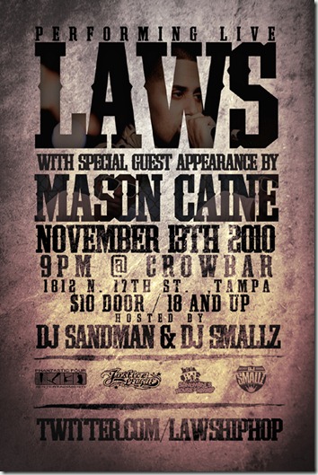 Laws Performing Live @ Crowbar